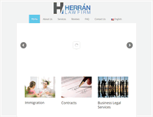 Tablet Screenshot of herranlawfirm.com